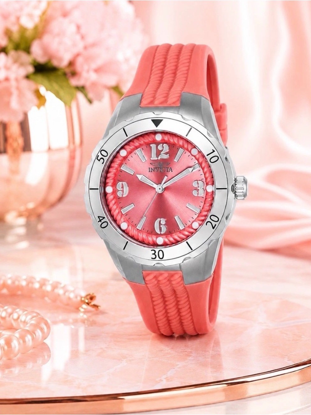 Invicta Angel Halo Women's Watch | 38mm | Pink | 24122 | $199 Msrp | Super Cute!